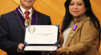 Mg. Esther Elena Yaya Castañeda - Ceremonia de Condecoración de la Orden Cayetano Heredia